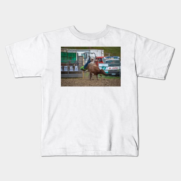 RODEOS, HORSES, COWBOYS Kids T-Shirt by anothercoffee